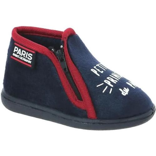 21 - Chaussons Bébé - Paris Saint Germain - Bleu - Polyester - Produit Sous Licence Officielle
