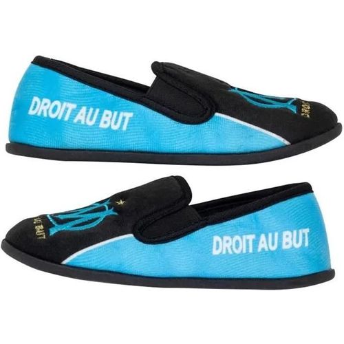 31 - Chaussons - Olympique De Marseille - Collection Officielle - Noir - Polyester - Gomme