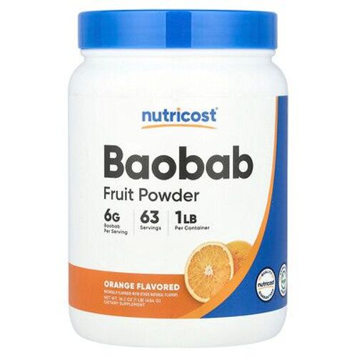 Nutricost, Poudre De Fruit De Baobab, Orange, 454 G 