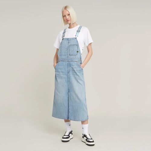 Robe Midi Dungaree - Bleu Clair - Femmes
