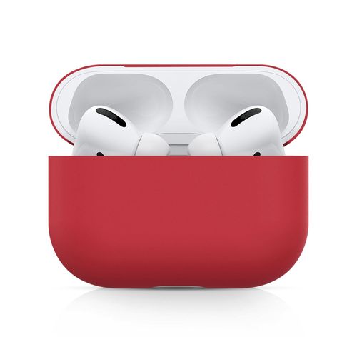 Rouge - Étui Airpods Pro en Silicone souple, housse de protection pour écouteurs Apple sans fil Bluetooth, accessoires