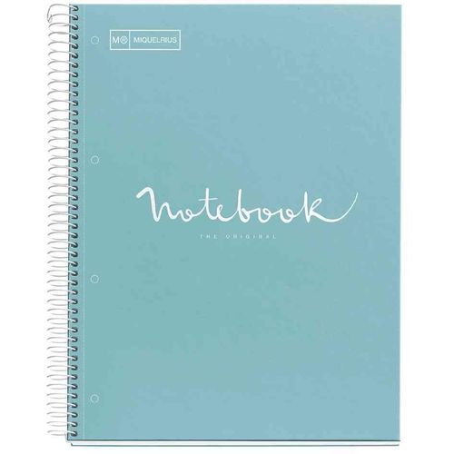 Miquelrius Cahier À Spirale "Notebook Emotions", A4, Bleu