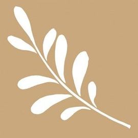 2 Pochoirs Kraft Branches - 20x20cm
