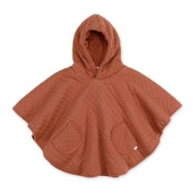 Poncho Chaud De Voyage Pady Quilted Jersey Brick - Bemini