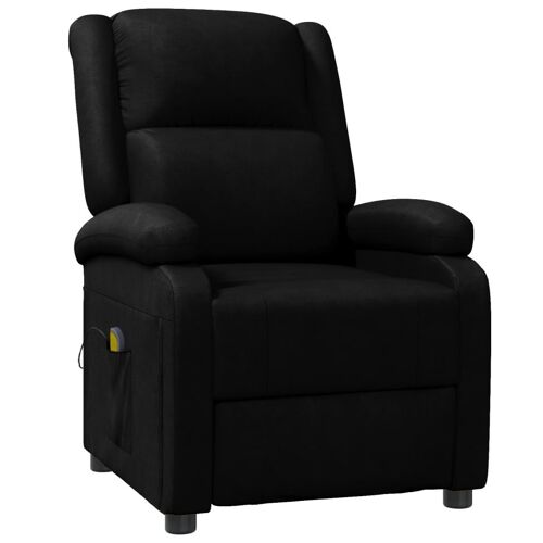 Fauteuil De Massage Relaxant  En Simili Cuir Rembourré Dossier Inclinable Plusieurs Position Relaxation Vibration Repose Pieds Accoudoir Chaise Relax TV Canapé Maison Salon