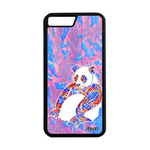 Coque Iphone 8 Plus Silicone Panda Femme Azteque Design Smartphone Symbole