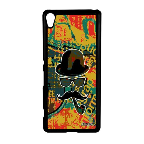 Coque Homme Moustache Sony Xperia Xa Chapeau Melon Antichoc Tag Charlie 4g Swag