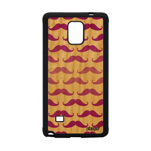 Coque Moustache Galaxy Note 4 Bois Silicone Tendance Fille Etui Image De Samsung Galaxy Note 4
