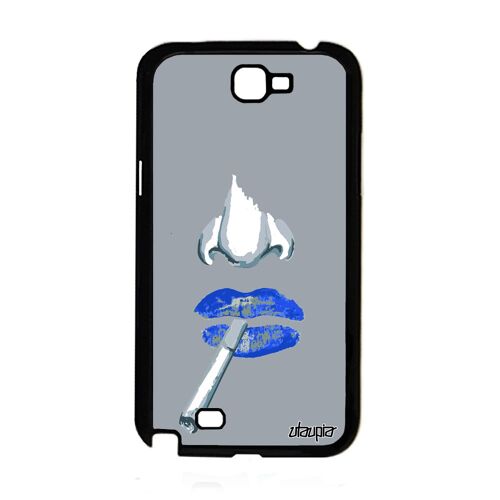 Coque Galaxy Note 2 Silicone Fumeuse Femme Telephone Abstrait Solide En Samsung Galaxy Note 2