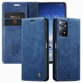 Caseme Coque Pour Xiaomi Redmi Note 11 Pro 5g/4g/ Redmi Note 12 Pro 4g Etui Premium Housse En Cuir Pochette Protection Rabat Porte Carte Magnétique Étui Pour Redmi Note 11 Pro/Note 12 Pro 4g, Bleu