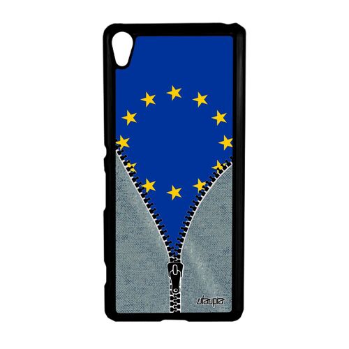Coque Sony Xperia Xa Drapeau Ue Europeen Europe Design Solide Housse Etui Jeans