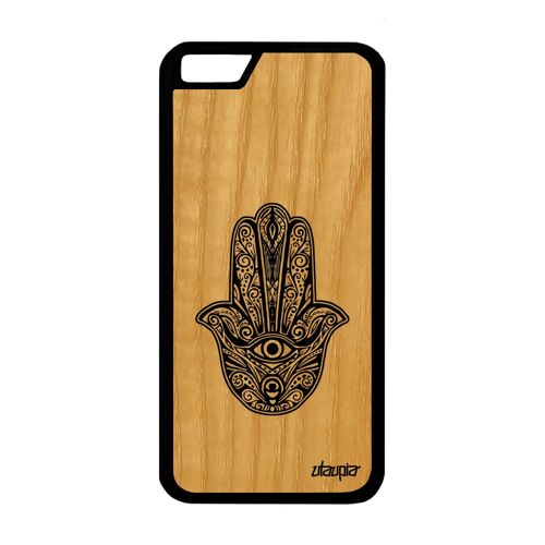 Coque Main De Fatma Iphone 6 6s Bois Silicone Berbere Case De Luxe Fatima