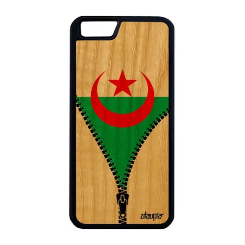 Coque Iphone 6 6s Plus Bois Silicone Drapeau Algerie Algerien Jo Basket De