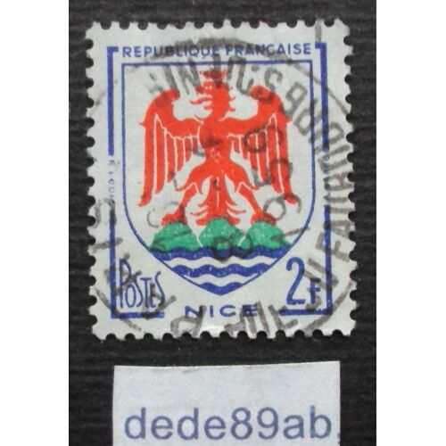 France.. Armoiries De La Ville De Nice 2f 1958 .Oblitéré Used Stamp.