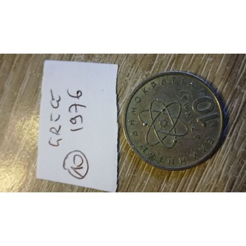 10 Drachme 1976 X Grece En L État Sur Les Photos