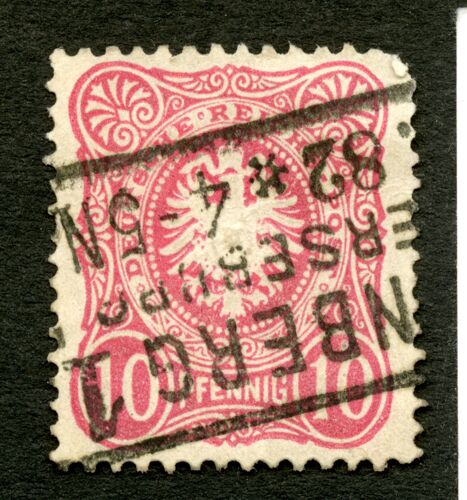Timbre Oblitéré Deutsche Reich Post, 10 Pfennig