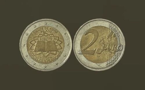 France 2 Euros, 50ème Anniversaire - Signature Du Traité De Rome 2007