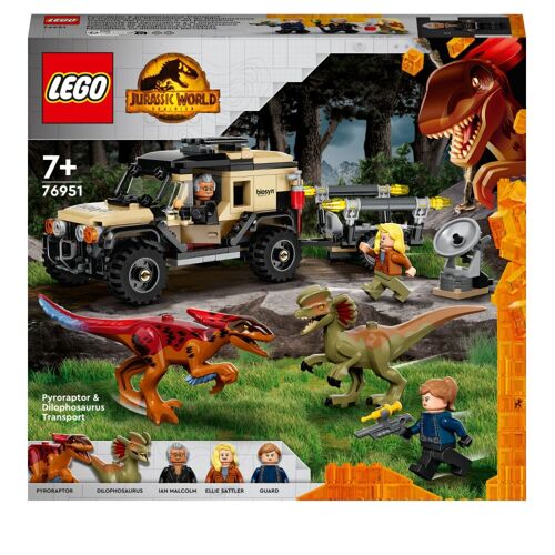 LEGO Jurassic World Le transport du Pyroraptor et du Dilophosaurus 76951 LEGO