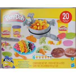 Play Doh - Coffret L'heure Du Repas - 6 Pots De Pate À Modeler Et Accessoires