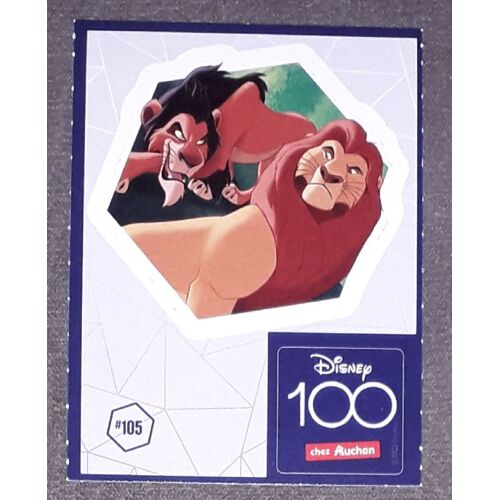 Sticker Autocollant 100 Ans De Magie Disney Chez Auchan N°105