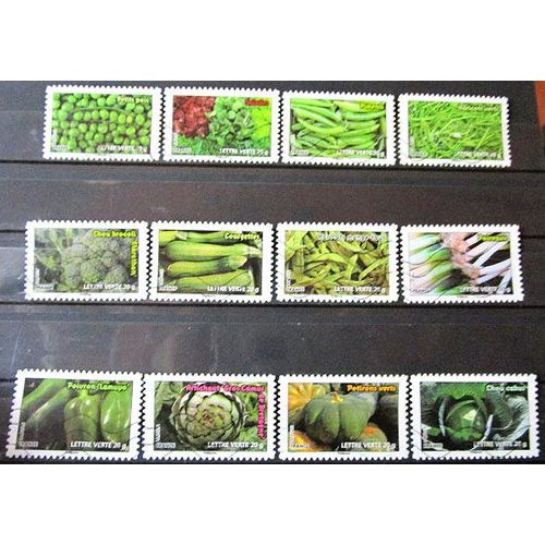 2012. Série Complète Adh739 À Adh750: Flore - Légumes.