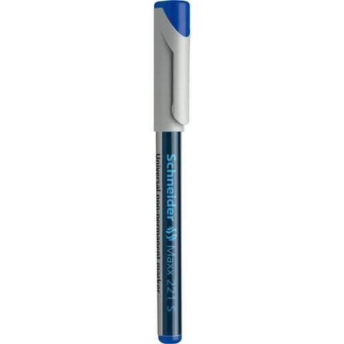 Schneider Marqueur Universel Maxx 221 Pte Super Fine Non-Permanent Bleu