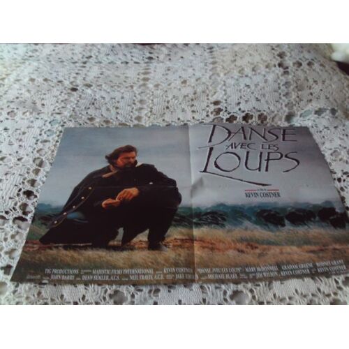 Double Poster Cinema Film Kevin Costner / Danse Avec Les Loups