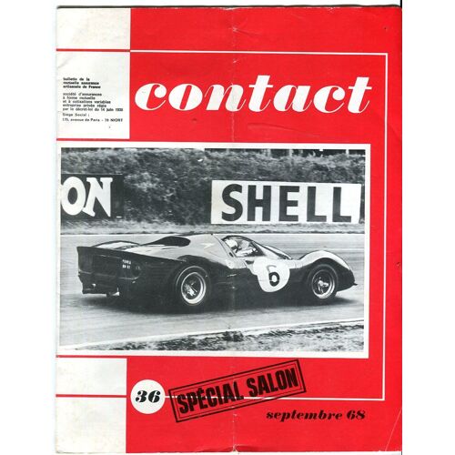 Revue Contact M A A F - N° 36 - Septembre 1968 - Spécial Salon