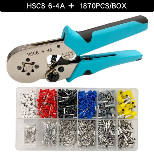 HSC8 6-4A B 1870PCS - Pince À Sertir Pour Borne Tubulaire, Outils Manuels,Mini Kit De Pince De Fil Électrique