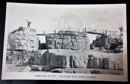 Carte Postale (Cpa) De Cabo Corrientes À Mar Del Plata En Argentine En 1936