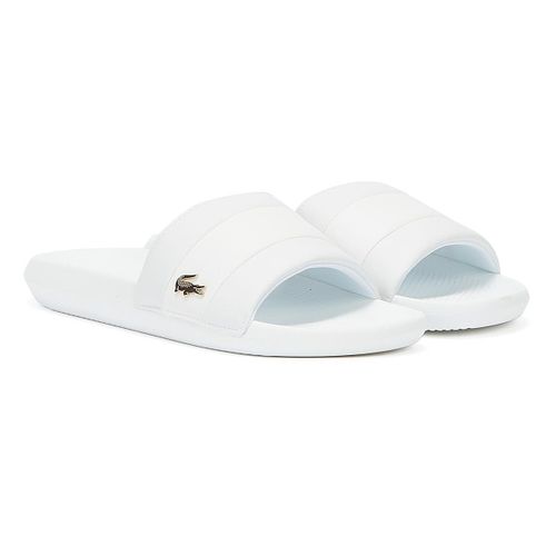 Lacoste Croco Slide 120 3 Sandales Blanc Blanc Pour