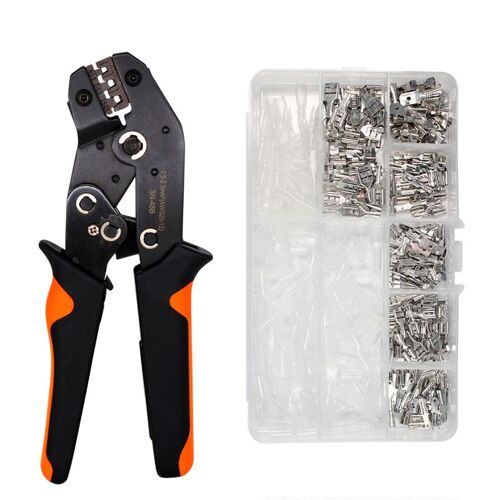 SN-48B 270PCS - Jeu de pinces à sertir 2.8 pièces, pince à sertir les bornes, kit'outils manuels, dénudeur de fil multifonctionnel, coupe câble