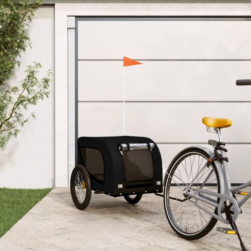 Vidaxl Remorque De Vélo Pour Animaux De Compagnie Noir