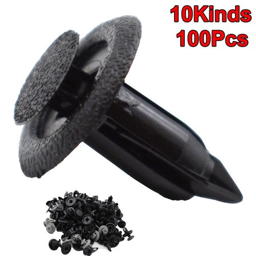 Fixations De Voiture En Plastique Mixtes, 100 Pièces, Clips De Fixation Pour Pare-Chocs De Véhicule, Rivet De Retenue Pour Panneau De Porte, Doublure De Garde-Boue Pour Honda Mazda Audi