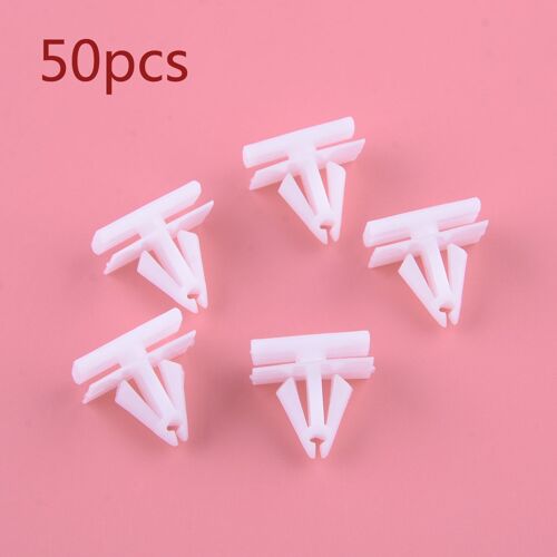 Panneau À Bascule En Plastique Blanc Avec Clip De Retenue, 50 Pièces Moulées Pour Buick Cadillac Deville Eldorado Chevrolet Gm, 25693852 19822