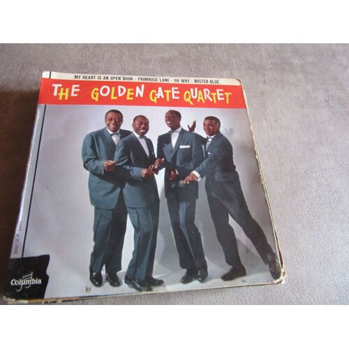 45 Tours Golden Gate Quartet My Heart Is An Open Book : Primrose Lane : Oh Why : Mister Blue Ref Columbia 1302