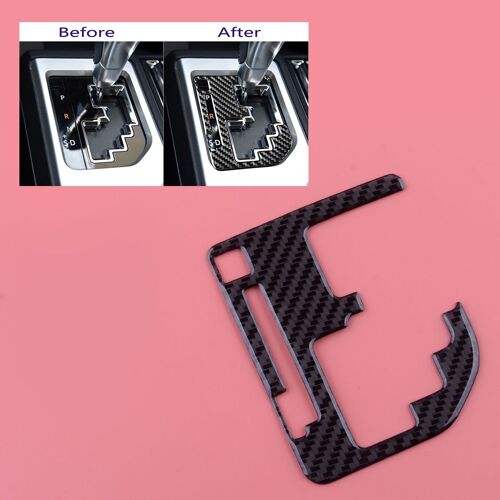 Cadre Intérieur Noir En Fiber De Carbone Pour Le Changement De Vitesse, Adapté À La Toyota Tundra 2014 2015 2016 2017 2018