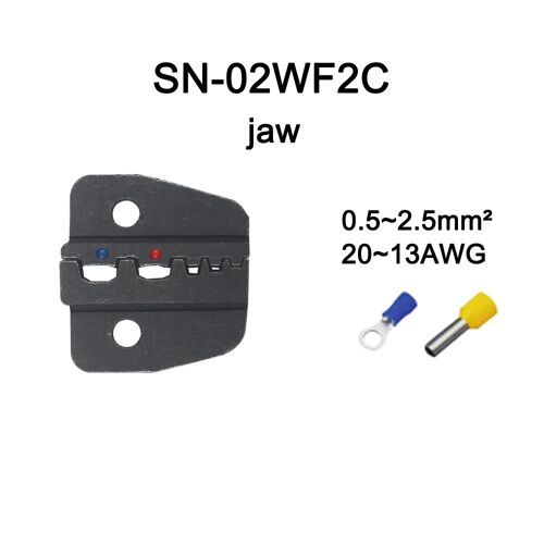SN-02WF2C - Ensemble De Matrices De Style Européen, Mini Outil De Sertissage, Mâchoires De Pince À Sertir