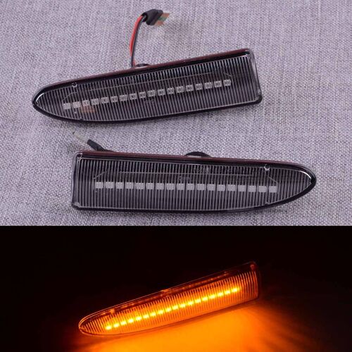 1 Paire De Feux De Position Latéraux Led Clairs, Clignotant, Lampe 12v, Adaptés Aux Jaguar X-Type 2002 2003 2004 2005 2006 2007 2008 2009