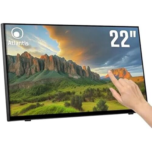 Moniteur Tactile 22 Pouces ATLANTIS A05-T22A-VHDM Full HD 1920x1080 HDMI VGA DP