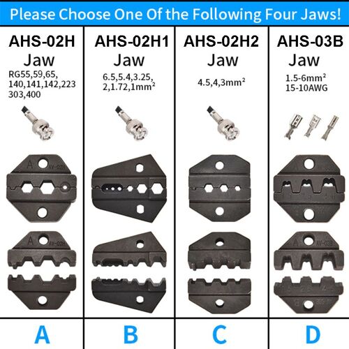 Choisissez-en un - Pince À Sertir, Mâchoires, Matrices, Prise D'isolation De Tube, Cosses De Câble Coaxial Non Isolées, Borne Mc4, Matrice À Sertir Remplaçable