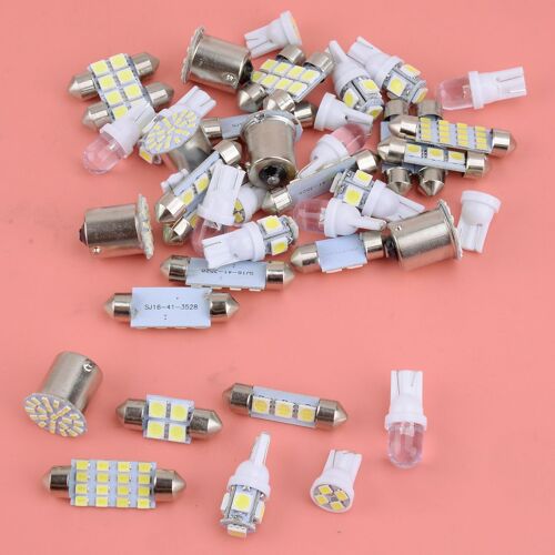 T10 ¿ Carte Intérieure De Voiture, Dôme, Porte, Coffre, Plaque D'immatriculation, Ensemble D'ampoules 6000k, Remplacement 12v