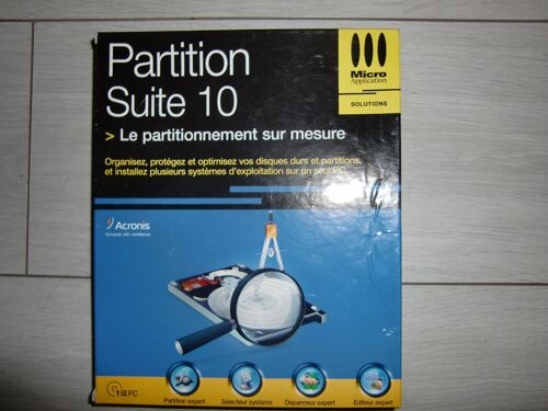 Partition Suite 10 (Cd Gestion Multi-Os Et Partitionneemeent Sur Mesure)