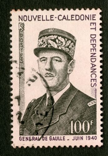 Timbre Oblitéré Nouvelle Calédonie Et Dépendances, Général De Gaulle Juin 1940, 100 F, 1971, Rf