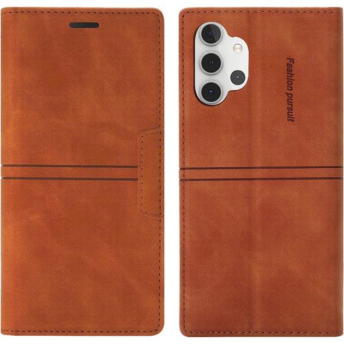 Coque Samsung Galaxy A52 4g/5g /A52s 5g, Etui Portefeuille Samsung A52 4g/5g /A52s 5g [Magntique] Tpu Housse Cuir [Fentes Pour Cartes] [Etui Rabat] Pour Samsung A52 4g/5g /A52s 5g (Brun)