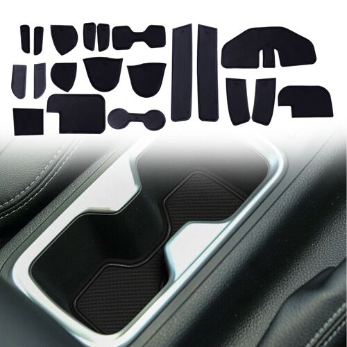 20 Pcs/Set Antidérapant Porte Porte Fente Porte-Gobelet Tapis Pour Nissan Navara Np300 D23 2022 2021 2020 2019 2018 2017 2016 2015