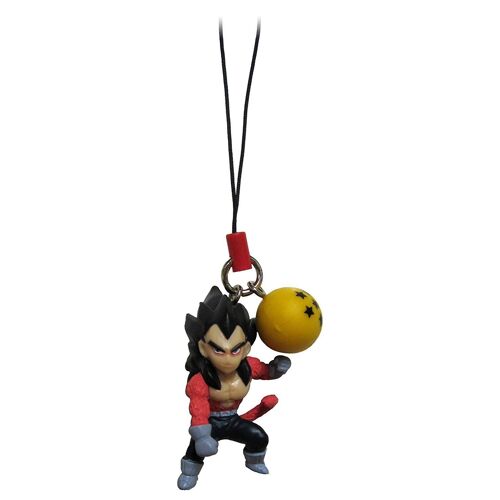 Dragon Ball Gt Crystal Swing 1" Mini Charm Strap Keychain Figure - Super Saiyan 4 Vegeta