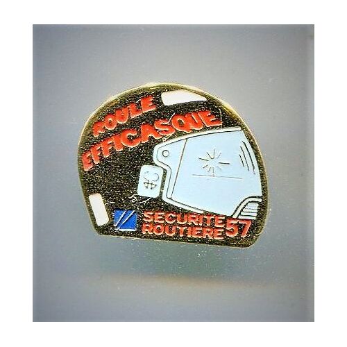Pins Moto Casque Roule Efficasque Sécurité Routière 57
