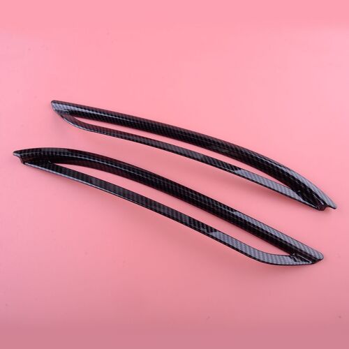 Couvercle De Phare Antibrouillard Noir En Fiber De Carbone, Garniture Abs Adaptée Pour Tesla Model Y 2020 2021 2022 2 Pièces