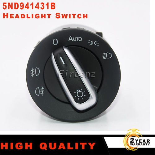Interrupteur De Phare Antibrouillard Chromé Pour Vw Golf Jetta Mk5 Mk6 Gti Passat B6 Touran Tiguan